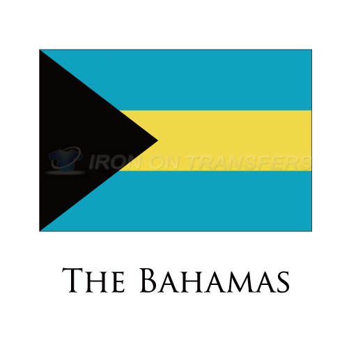 The Bahamas flag Iron-on Stickers (Heat Transfers)NO.1998